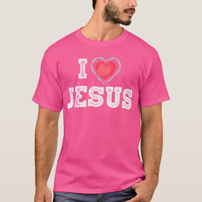 I Liebe Jesus T-Shirt (Vorderseite)