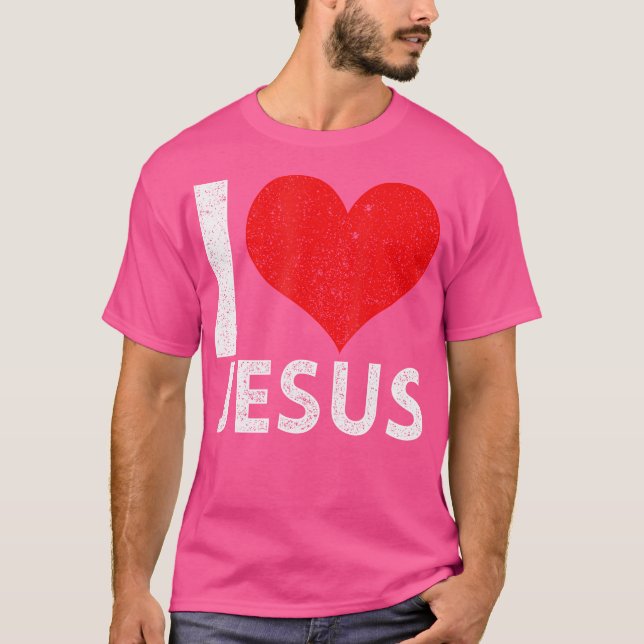 I Liebe Jesus T-Shirt (Vorderseite)