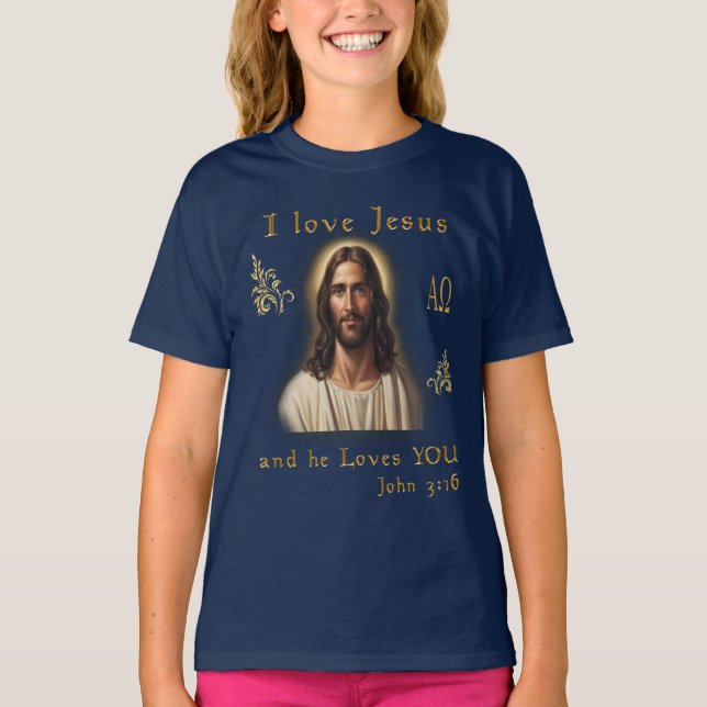 I Liebe Jesus T-Shirt (Vorderseite)