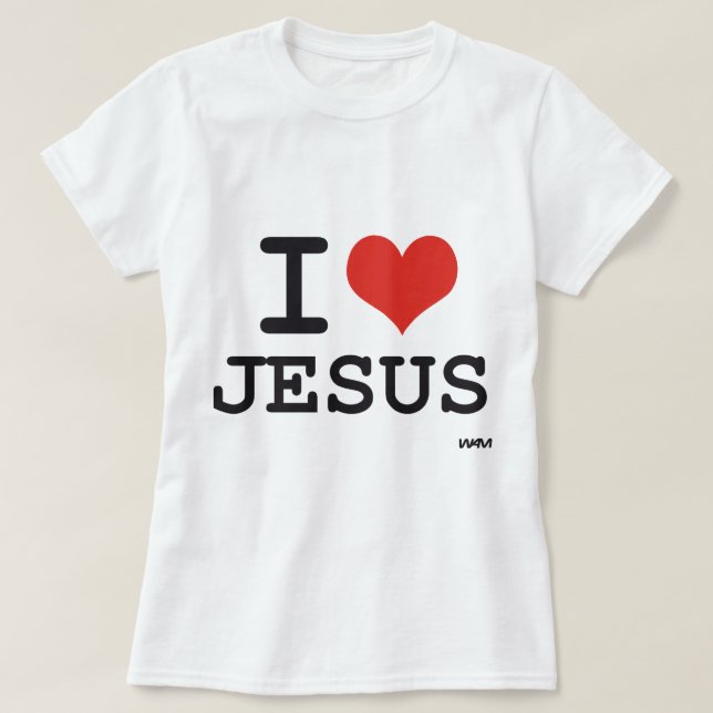 I Liebe Jesus T-Shirt (Design vorne)