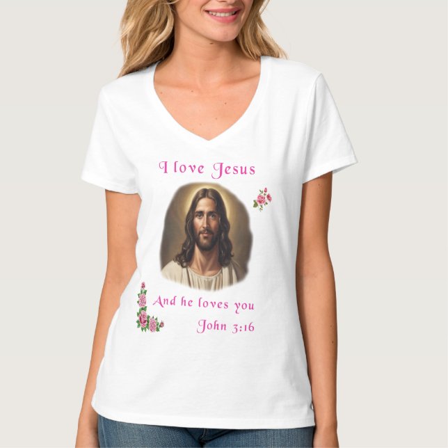 I Liebe Jesus T-Shirt (Vorderseite)