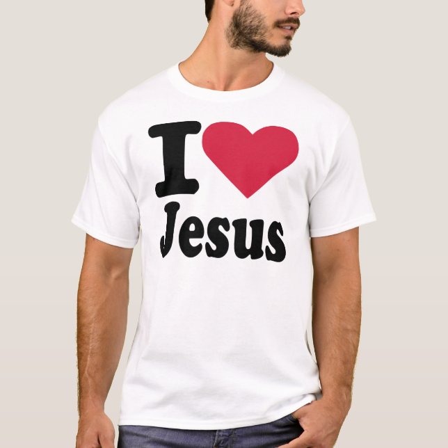 I Liebe Jesus T-Shirt (Vorderseite)