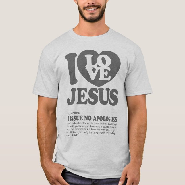 I LIEBE JESUS T-Shirt (Vorderseite)