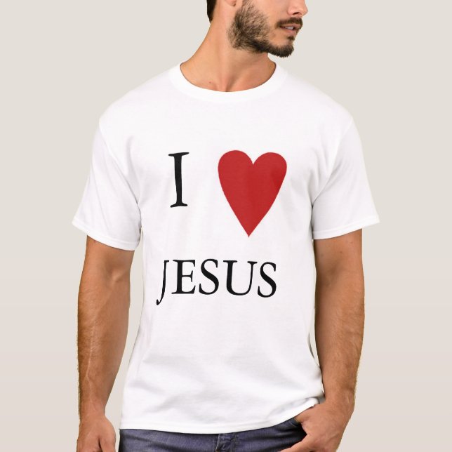 I Liebe Jesus T-Shirt (Vorderseite)