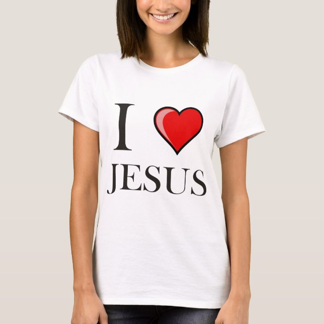 I Liebe Jesus T-Shirt (Vorderseite)