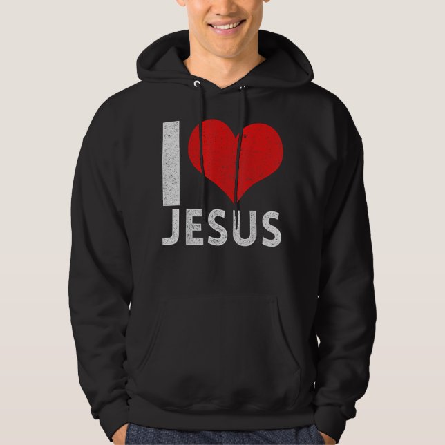 I Liebe Jesus T-ShirtSind Sie ein Patrioter Hoodie (Vorderseite)