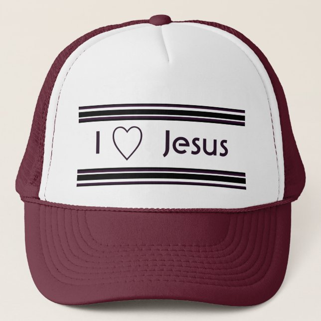 I Liebe Jesus Truckerkappe (Vorderseite)