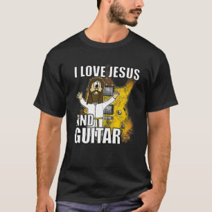 I Liebe Jesus und Gitarre Electric Gitarrist Chris T-Shirt