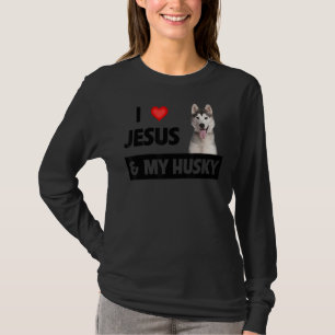 I Liebe Jesus und mein Hund Mama Vater Haustier El T-Shirt