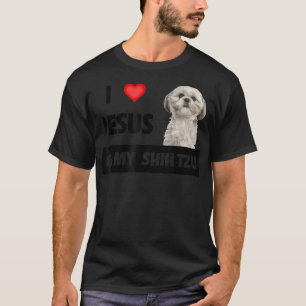 I Liebe Jesus und My Shih Tzu Mama Vater Christlic T-Shirt