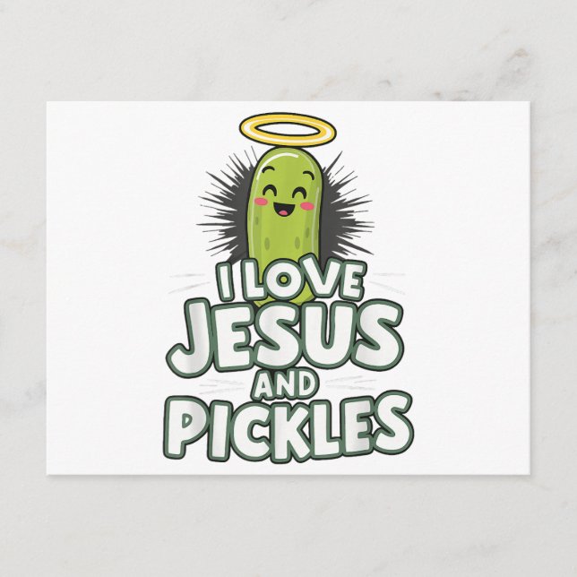 I Liebe Jesus und Pickles Begleitkarte (Vorderseite)
