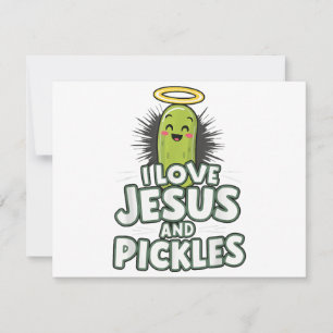 I Liebe Jesus und Pickles Einladung