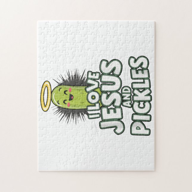 I Liebe Jesus und Pickles Puzzle (Vertikal)