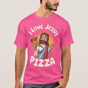 I Liebe Jesus und Pizza T-Shirt