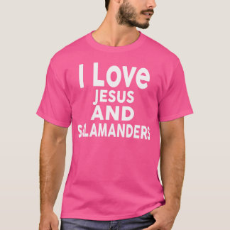 I Liebe Jesus und Salamander Funny Salamander T-Shirt