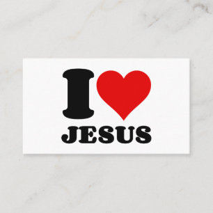 i Liebe jesus Visitenkarte