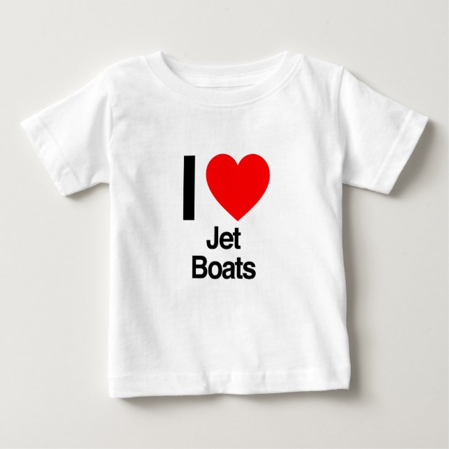 i Liebe-Jet-Boote Baby T-shirt (Vorderseite)