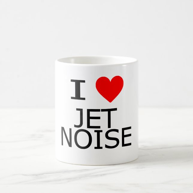 I Liebe-Jet-Geräusche Kaffeetasse (Mittel)