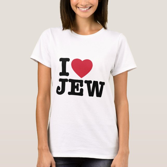 I Liebe Jew T - Shirt (Vorderseite)