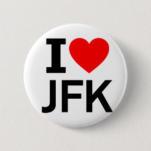 I Liebe JFK Button