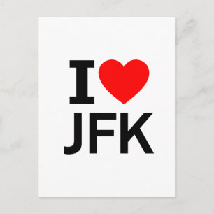 I Liebe JFK Postkarte