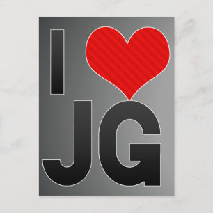 I Liebe JG Postkarte