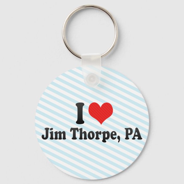 I Liebe Jim Thorpe, PA Schlüsselanhänger (Vorderseite)