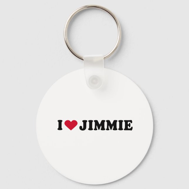 I LIEBE JIMMIE SCHLÜSSELANHÄNGER (Vorderseite)