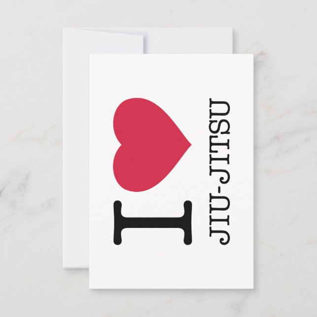 I LIEBE JIU JITSU EINLADUNG (Vorderseite)