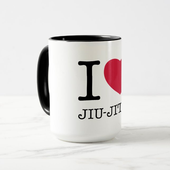 I LIEBE JIU JITSU TASSE (Vorderseite Links)