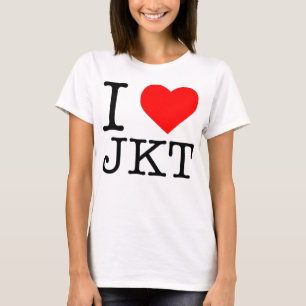 I LIEBE JKT I HERZ JKT JAKARTA INDONESIA T - SHIRT