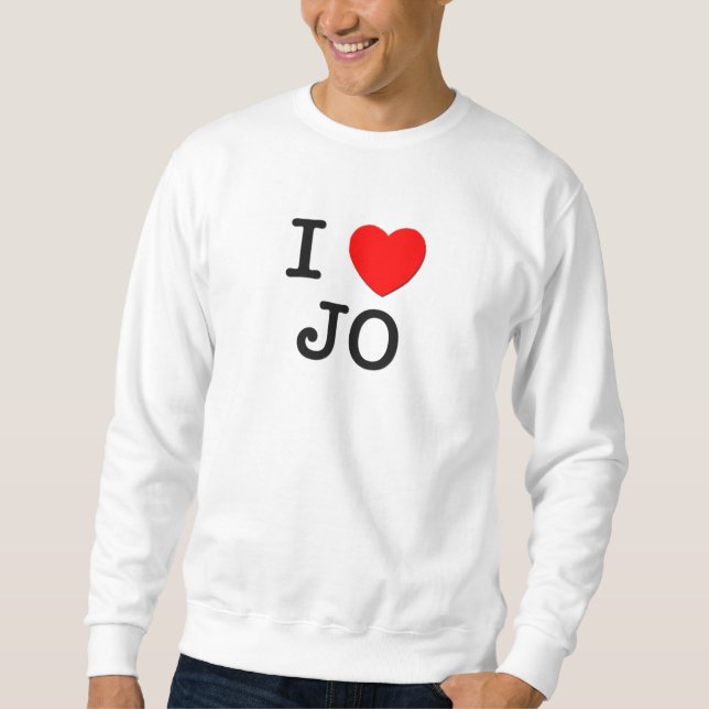 I Liebe Jo Sweatshirt (Vorderseite)