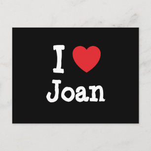 I Liebe Joan T - Shirt Postkarte