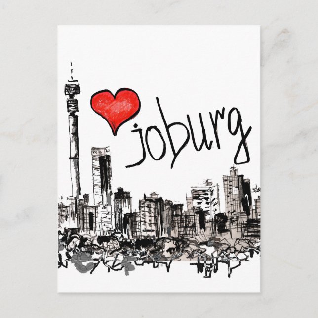 I Liebe Joburg Postkarte (Vorderseite)