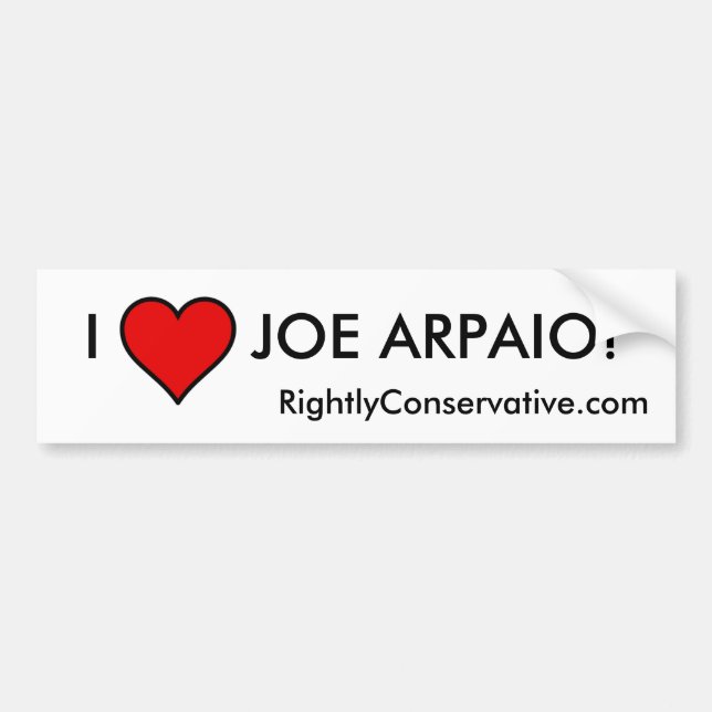 I LIEBE JOE ARPAIO! AUTOAUFKLEBER (Vorne)
