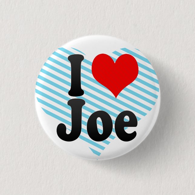 I Liebe Joe Button (Vorderseite)