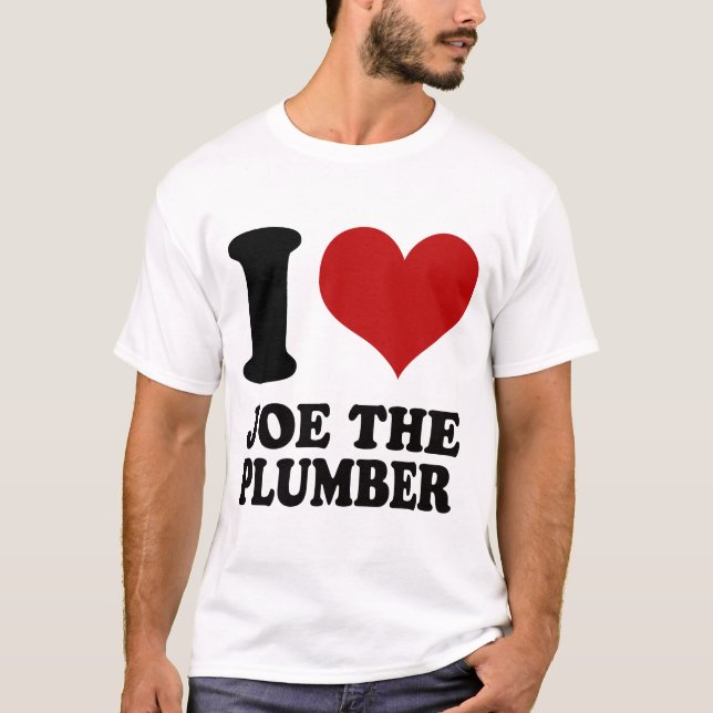 I Liebe Joe das Klempnert-shirt T-Shirt (Vorderseite)