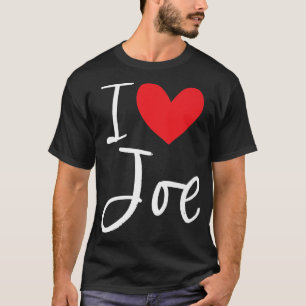 I Liebe Joe Name Personalisiert Boy Man BESTE FREU T-Shirt