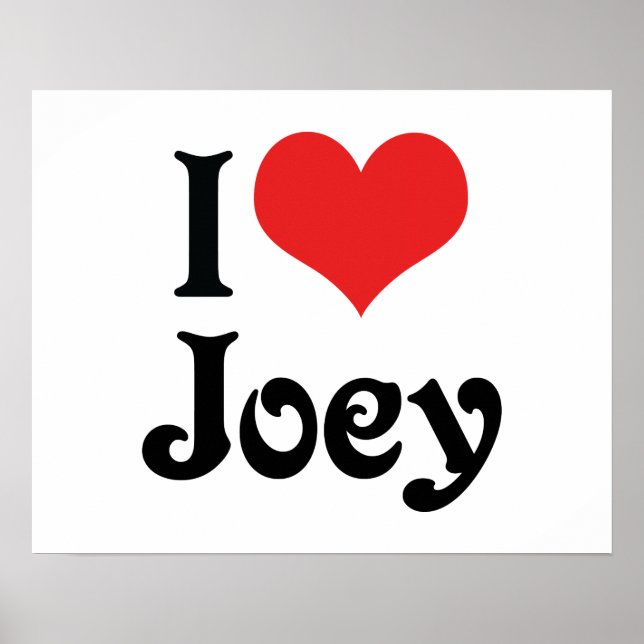 I Liebe Joey Poster (Vorne)