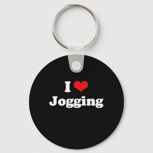 I Liebe Joggen Tshirt Schlüsselanhänger