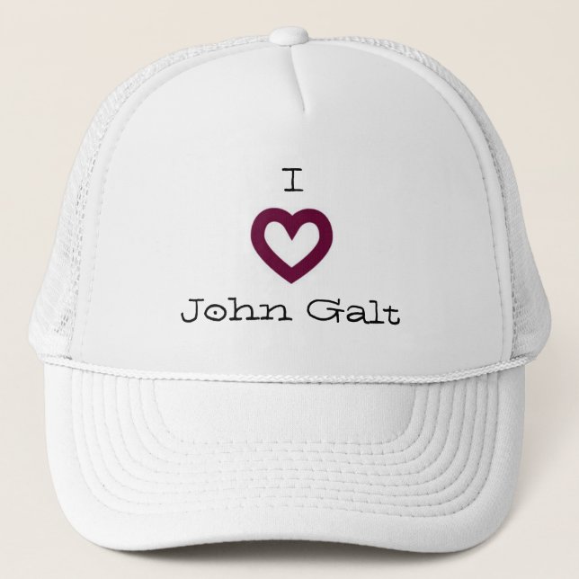I Liebe John Galt Truckerkappe (Vorderseite)