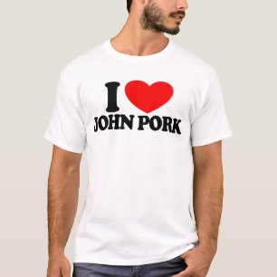 I Liebe John Pork Red Heart John Pork Meme T-Shirt