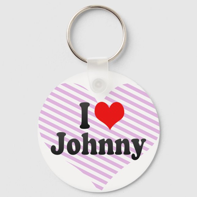 I Liebe Johnny Schlüsselanhänger (Vorderseite)