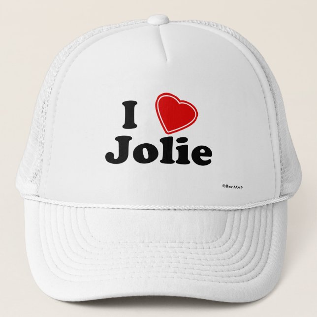 I Liebe Jolie Truckerkappe (Vorderseite)
