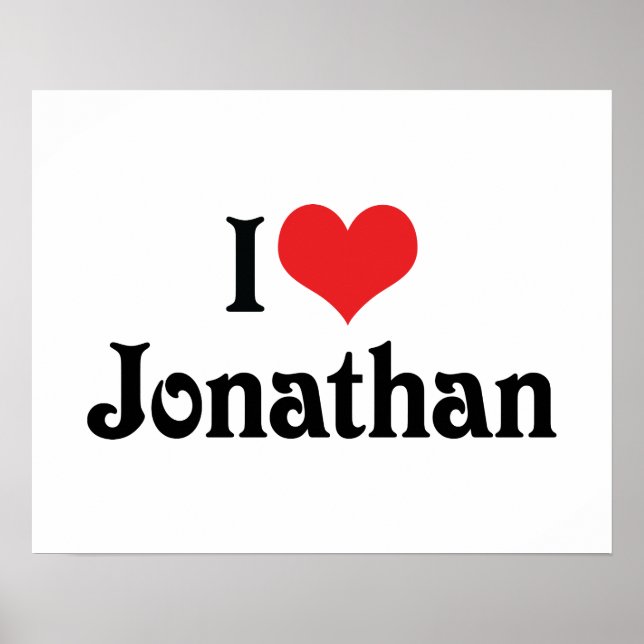 I Liebe Jonathan Poster (Vorne)