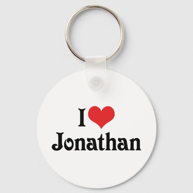 I Liebe Jonathan Schlüsselanhänger (Vorderseite)