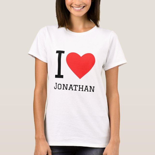 I Liebe jonathan T-Shirt (Vorderseite)