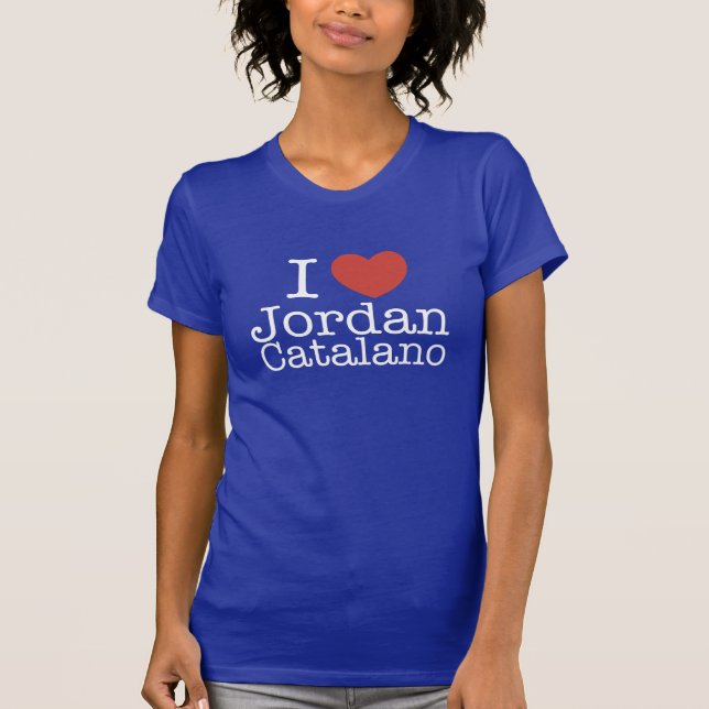 I Liebe Jordanien Catalano T-Shirt (Vorderseite)