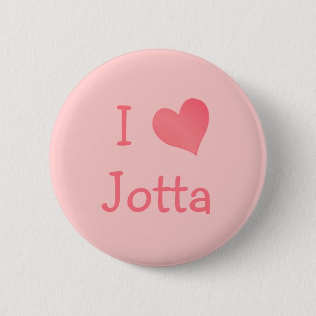 I Liebe Jotta Button (Vorderseite)