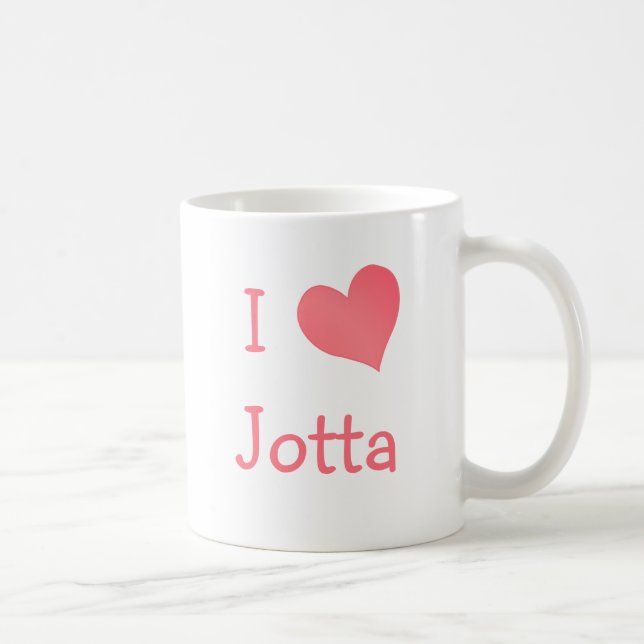 I Liebe Jotta Kaffeetasse (Rechts)